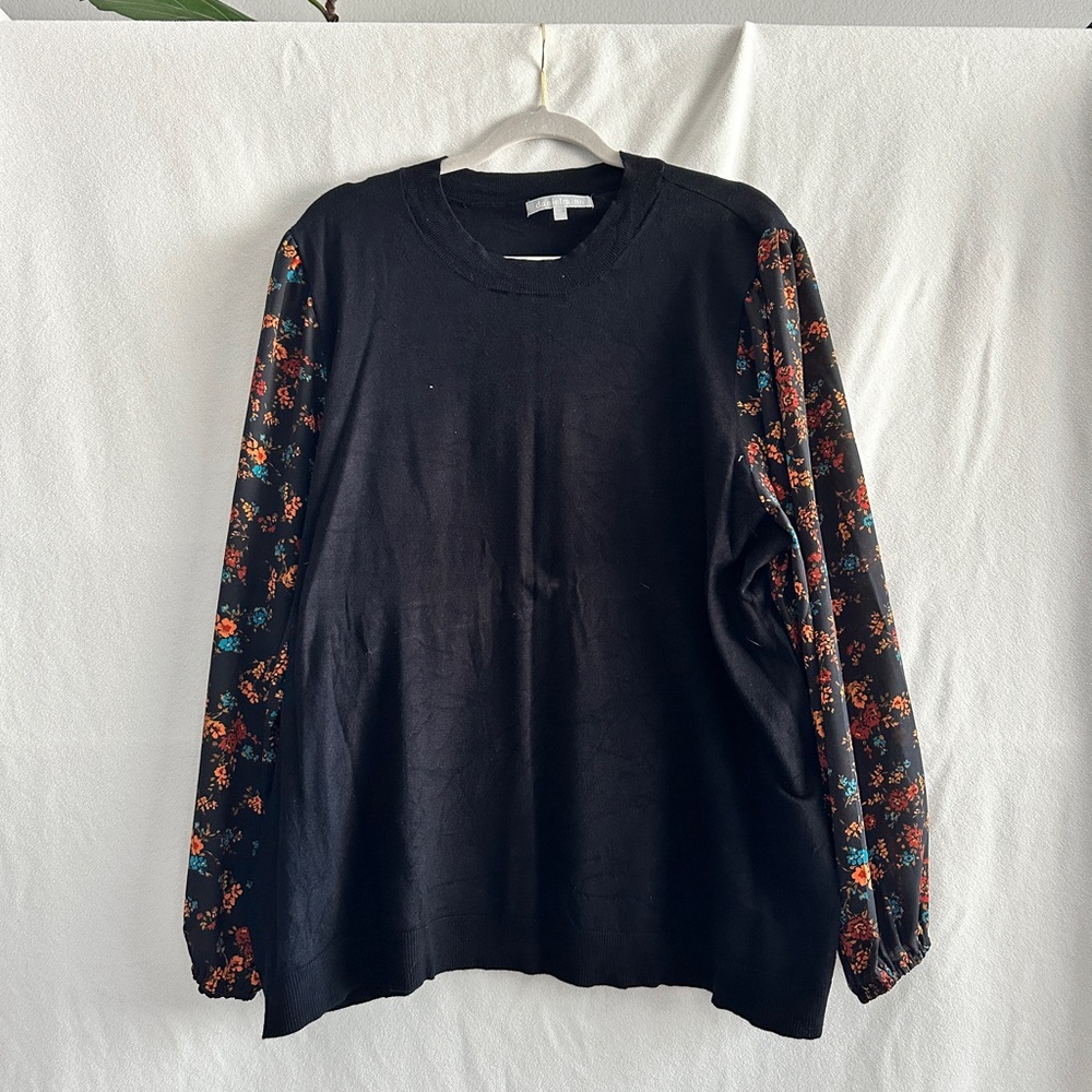 Daniel Rainn Black Knit Top